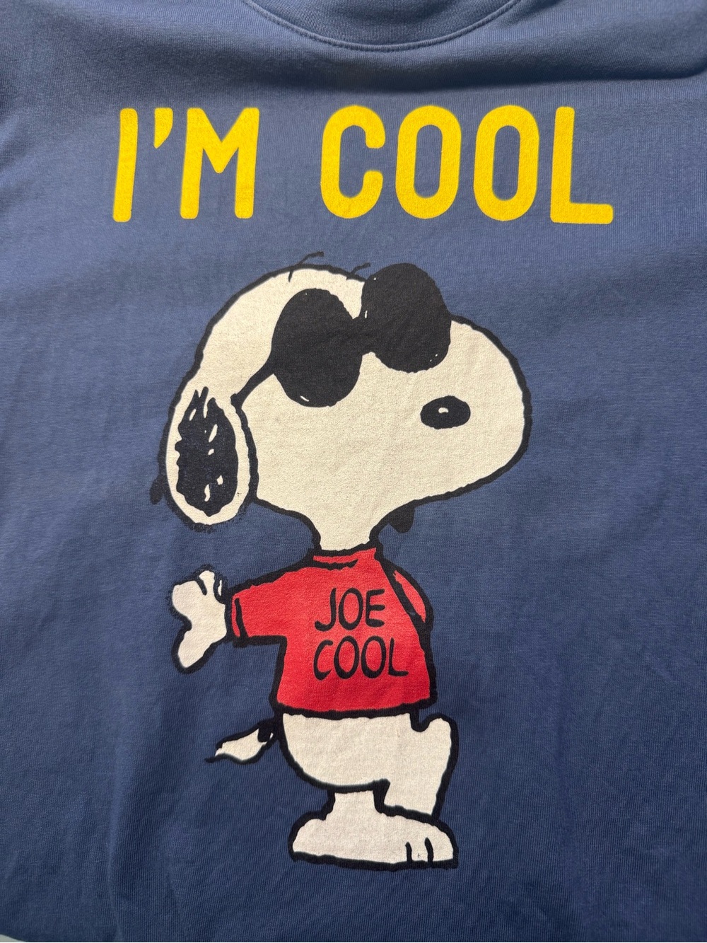 MC2 Saint Barth Boys T-Shirt I’m Cool” Snoopy Peanuts T-shirt, navy blue size 8 - Picture 4 of 13